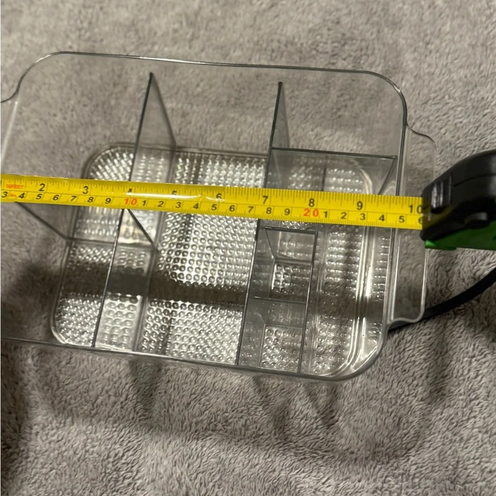 Clear Plastic Organizer with Dividers